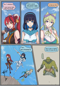 A female knight gives birth to an orc child. / 敗北騎士はオークの雌になる Page 3 Preview