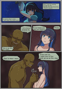 A female knight gives birth to an orc child. / 敗北騎士はオークの雌になる Page 41 Preview