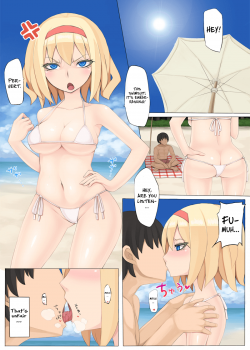 I went to the beach with Alice / アリスと海に行った [Kedama Keito] [Touhou Project] Thumbnail Page 01