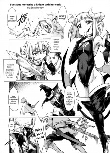 Succubus Molesting a Knight with Her Cock / ちんちんサキュバスが騎士ケッを弄るヤッ [Sexyturkey] [Original]