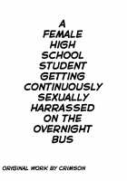 Yakou Bus de Nettori to Sawaretsuzuketa Joshi Daisei / 夜行バスでねっとりと触られ続けた女子大生 [Crimson] [Original] Thumbnail Page 05