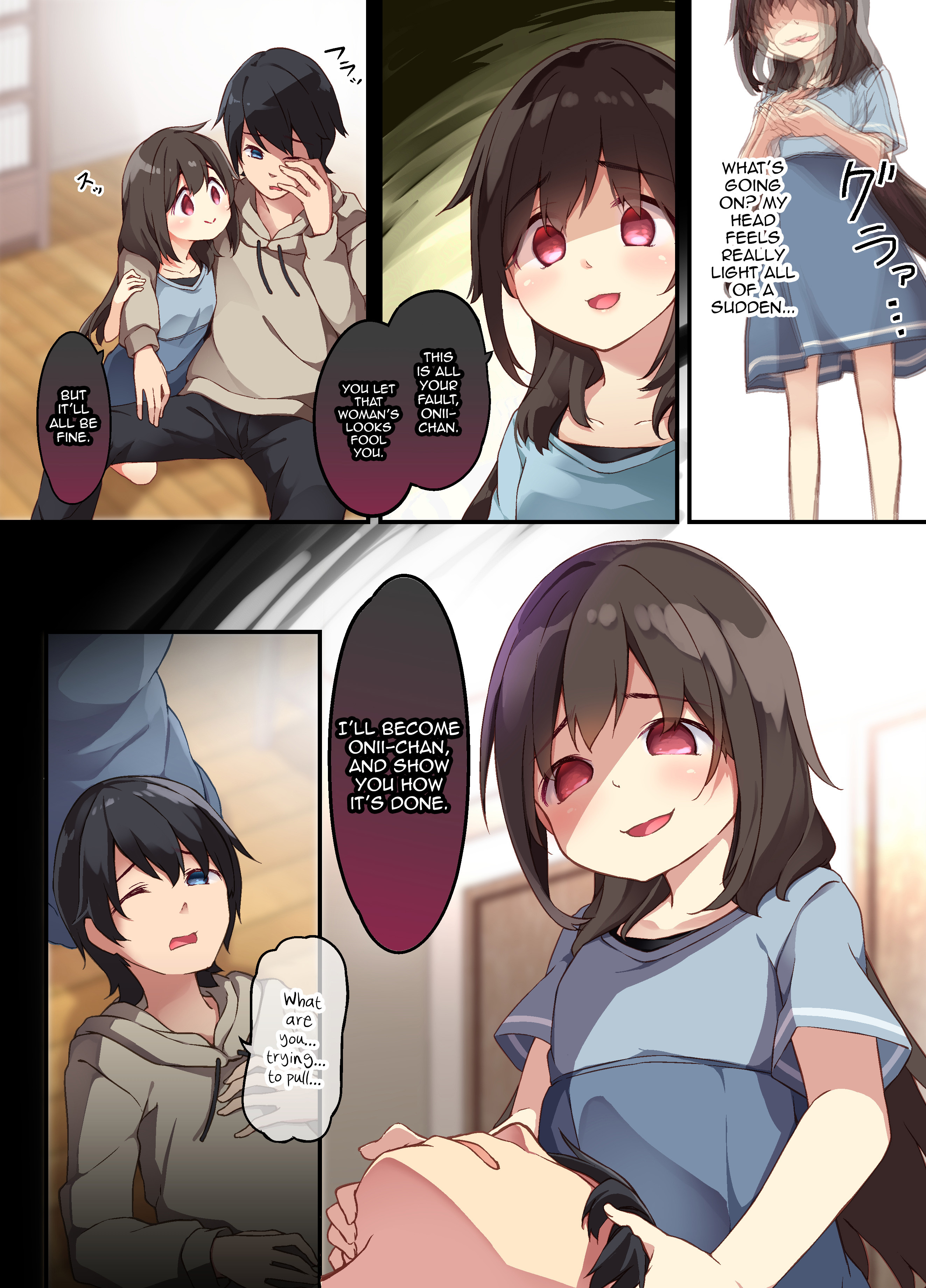 Page 8 | A Yandere Little Sister Wants to Be Impregnated by Her Big Brother,  So She Switches Bodies With Him and They Have Baby-Making Sex - Original  Hentai Doujinshi by Amuai