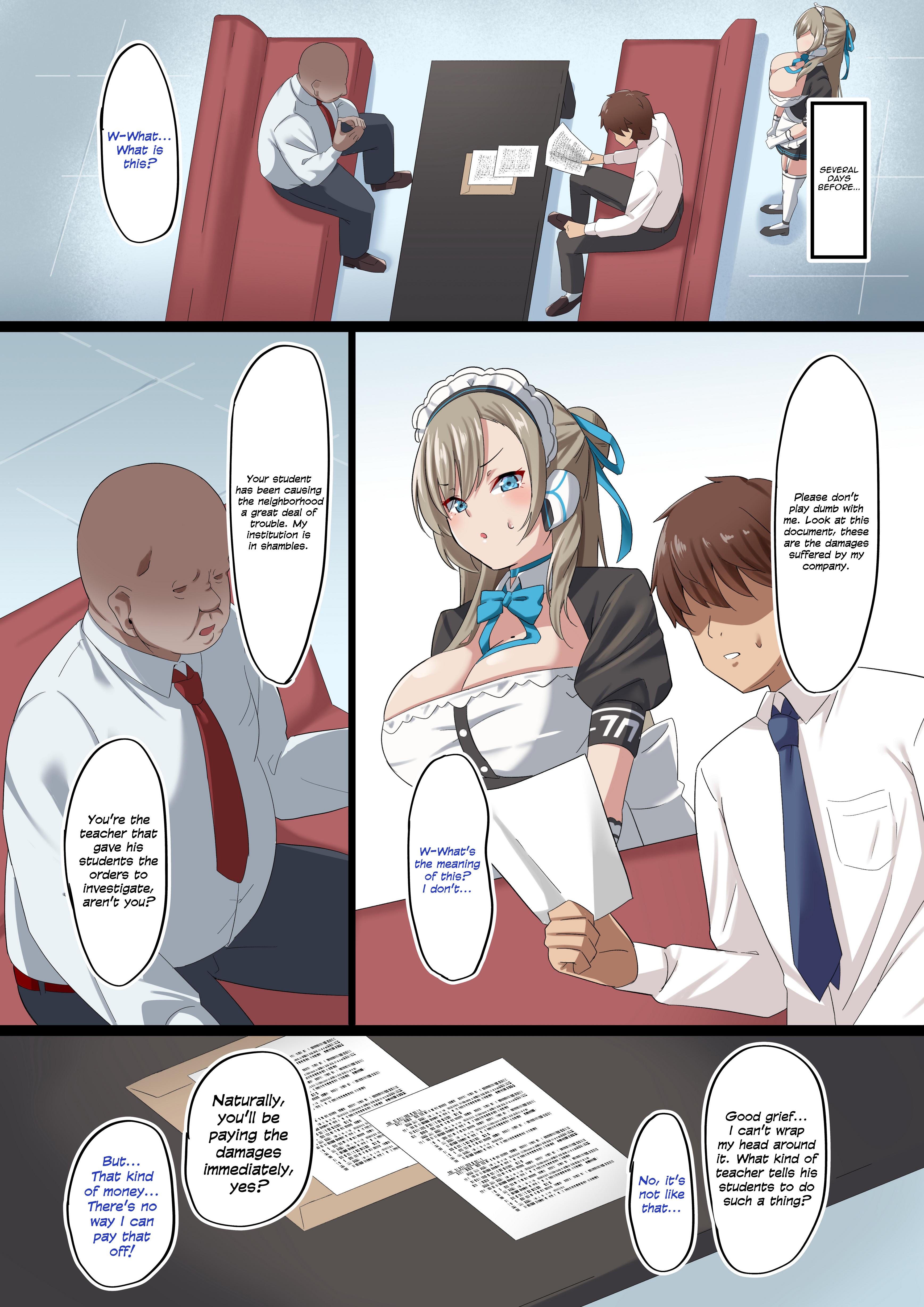 Page 4 My Girlfriend Was Turned Into a Sex Maid for My Creepy Boss - Blue Archive Hentai Doujinshi by November. photo